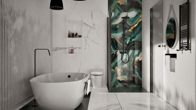 Porcelaine fini poli 32"x 32"