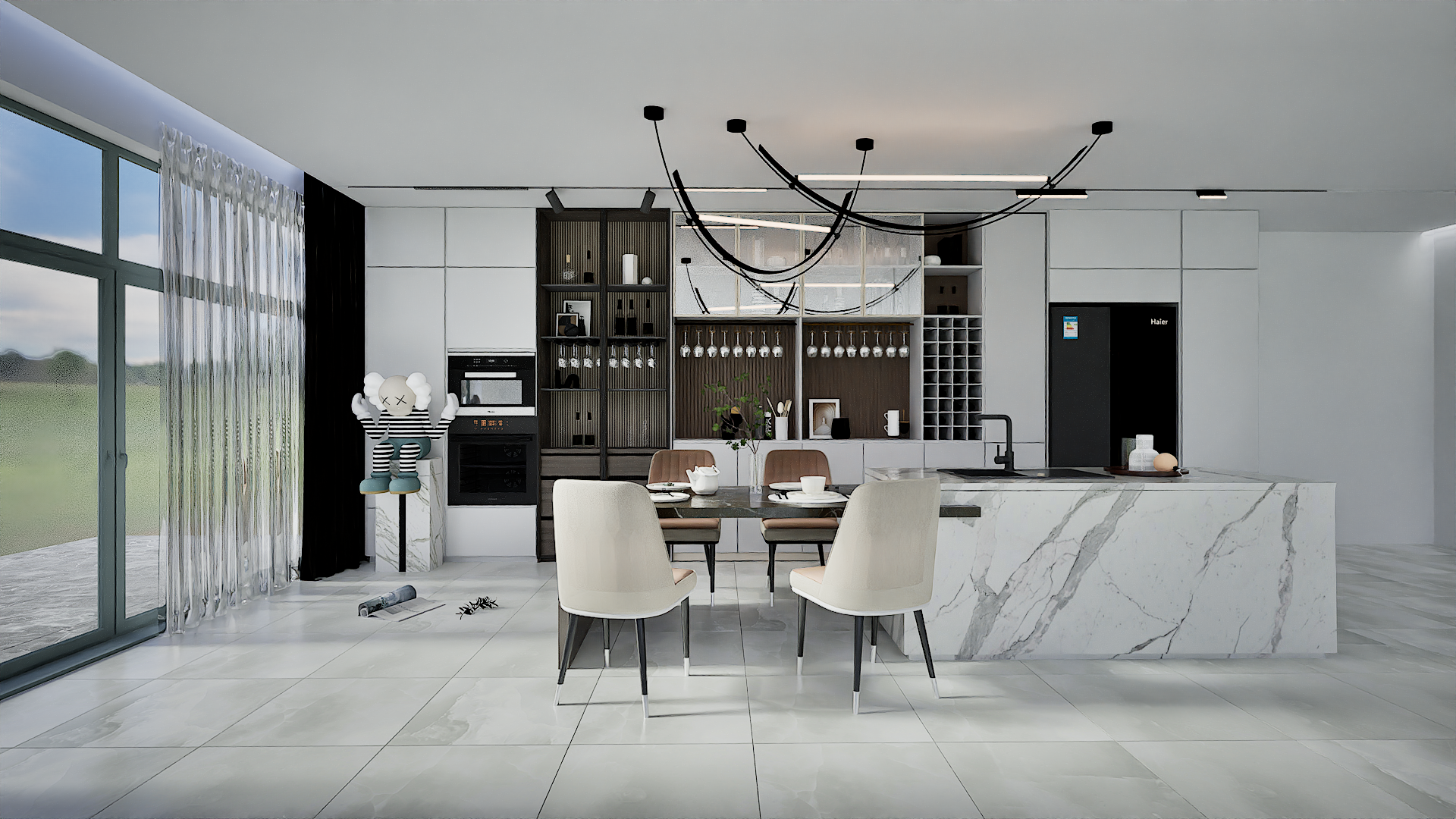 Porcelaine fini poli 24"x24"