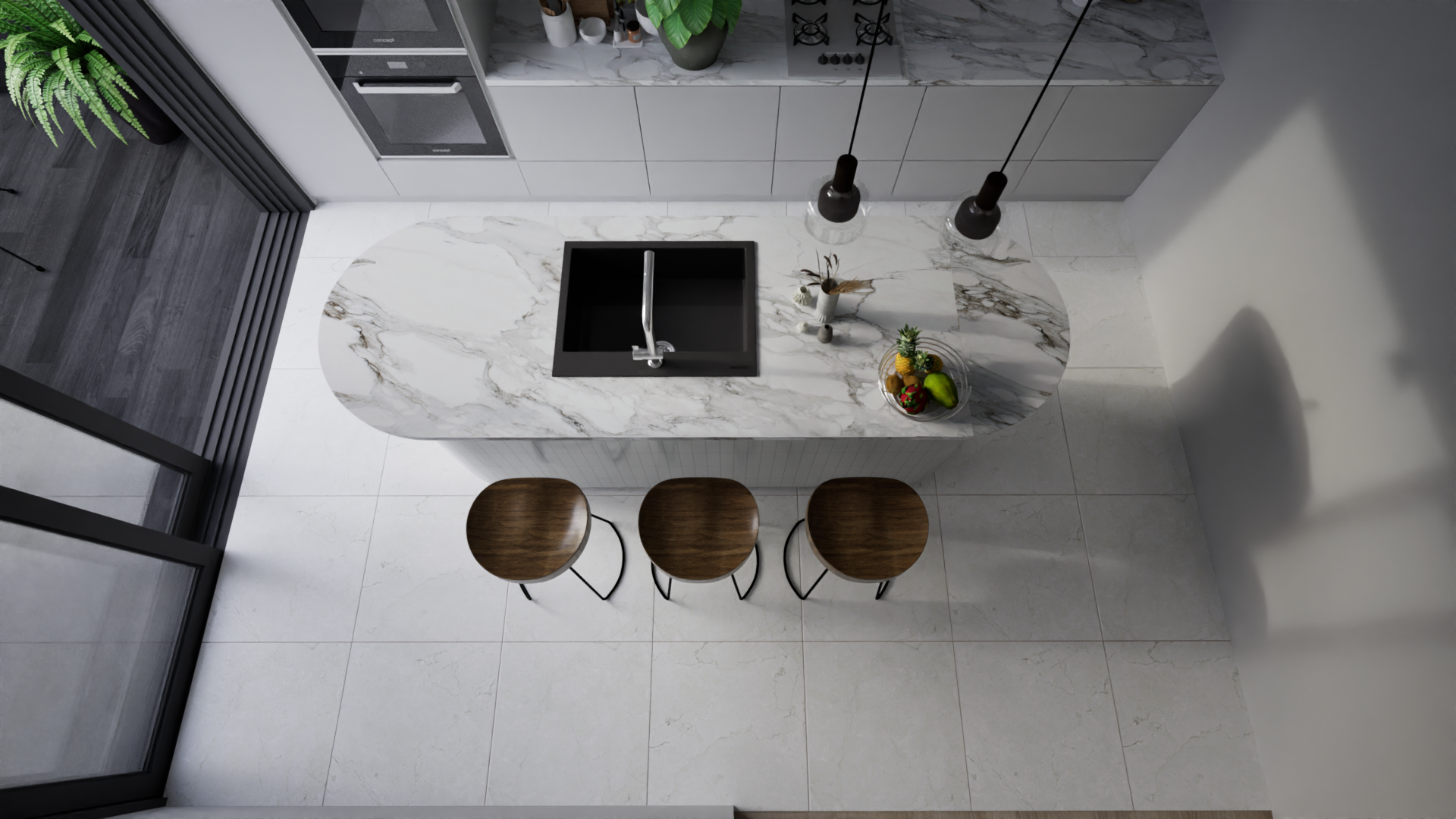 Porcelaine fini mat 24"x24"